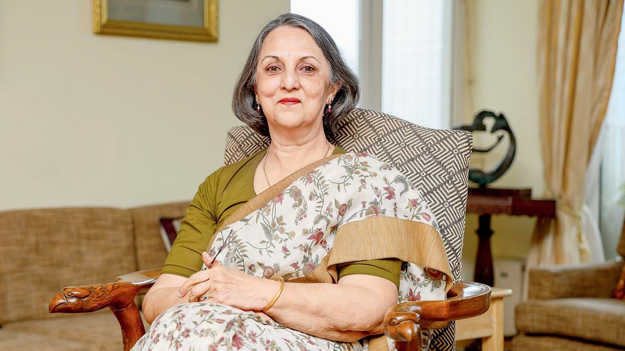 Dr Ranjana Kaul, Abhyankar’s granddaughter didn’t know until she was 17 that her mothi aai was a writer and new thinker. Pic/Nishad Alam