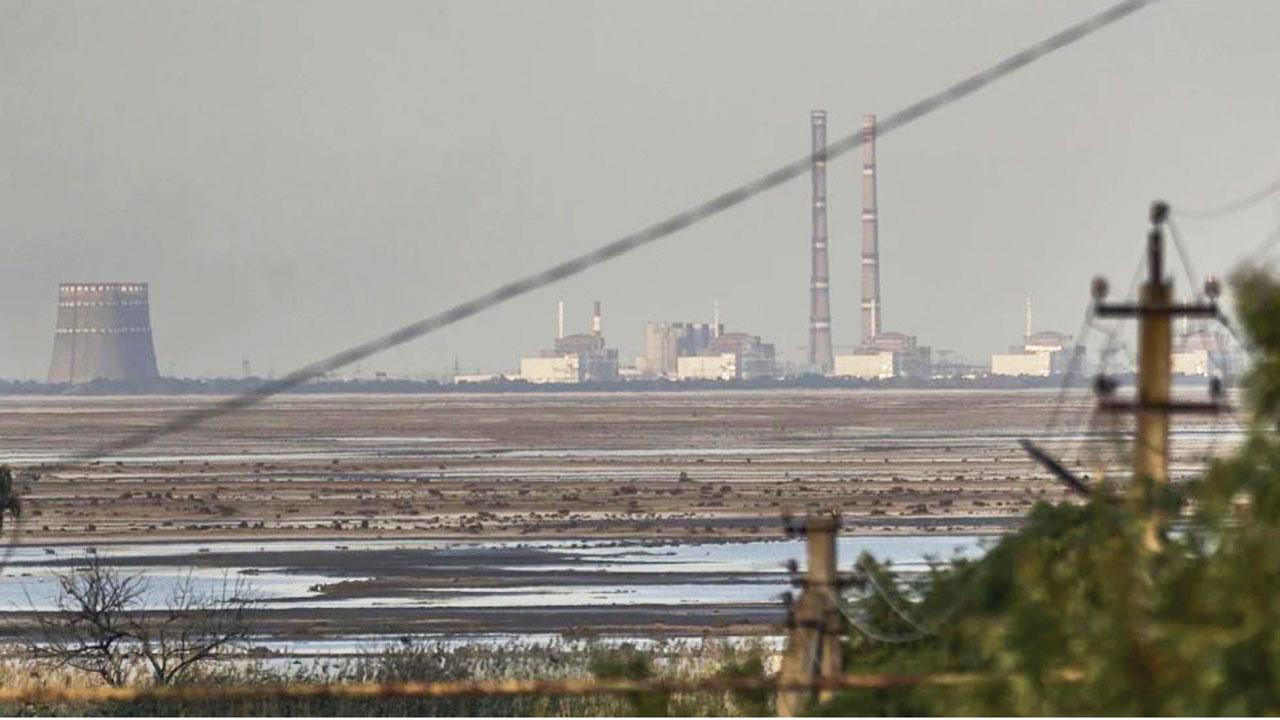 The power plant after the dam collapse. Pic/AP