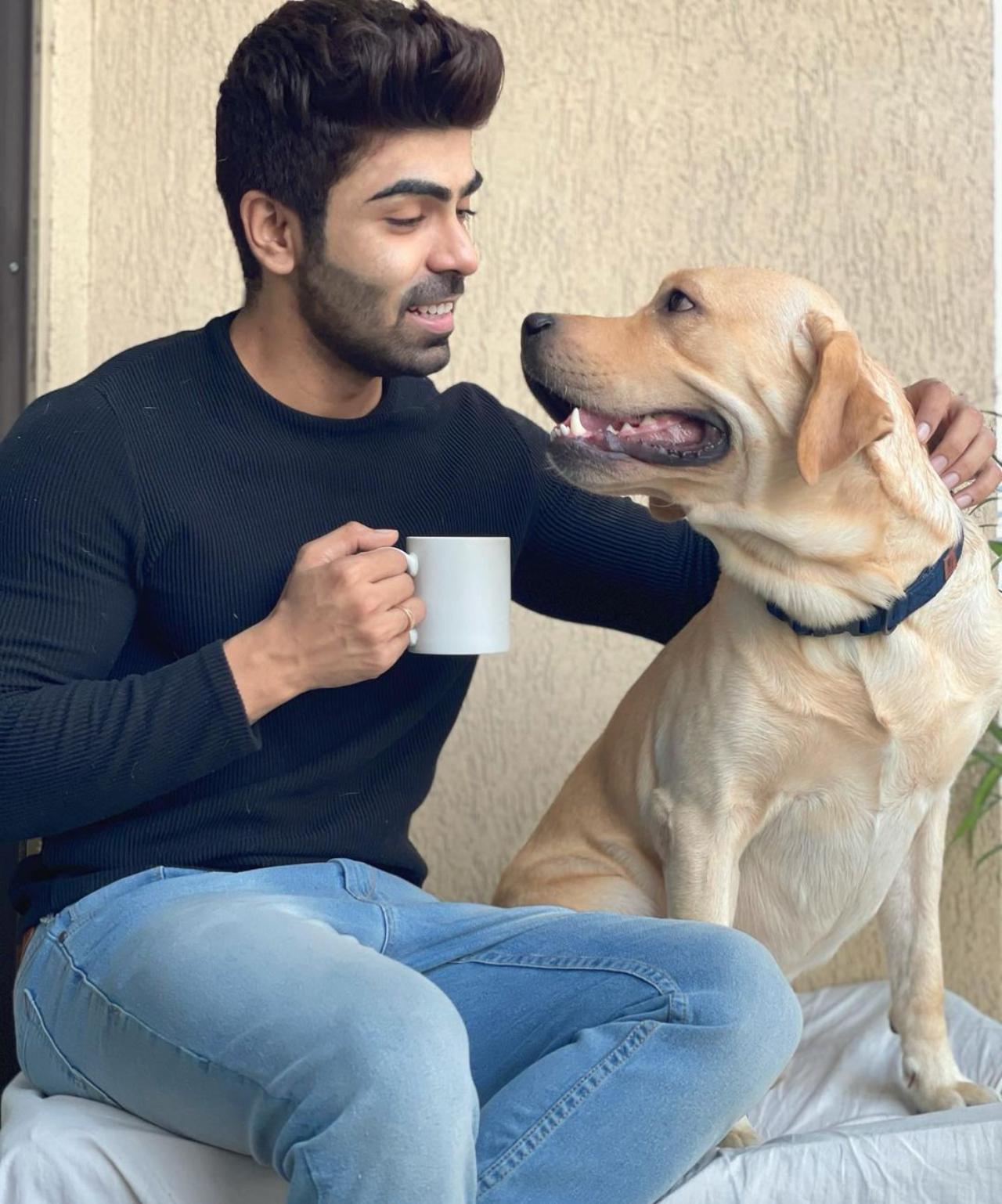Akash Choudhary 
'Bhagya Lakshmi' actor Akash Choudhary is a true animal lover and an advocate for animal rights. His adorable doggo, Hazel, holds a special place in his heart and even has her own Instagram account, ‘Paws of Hazel’