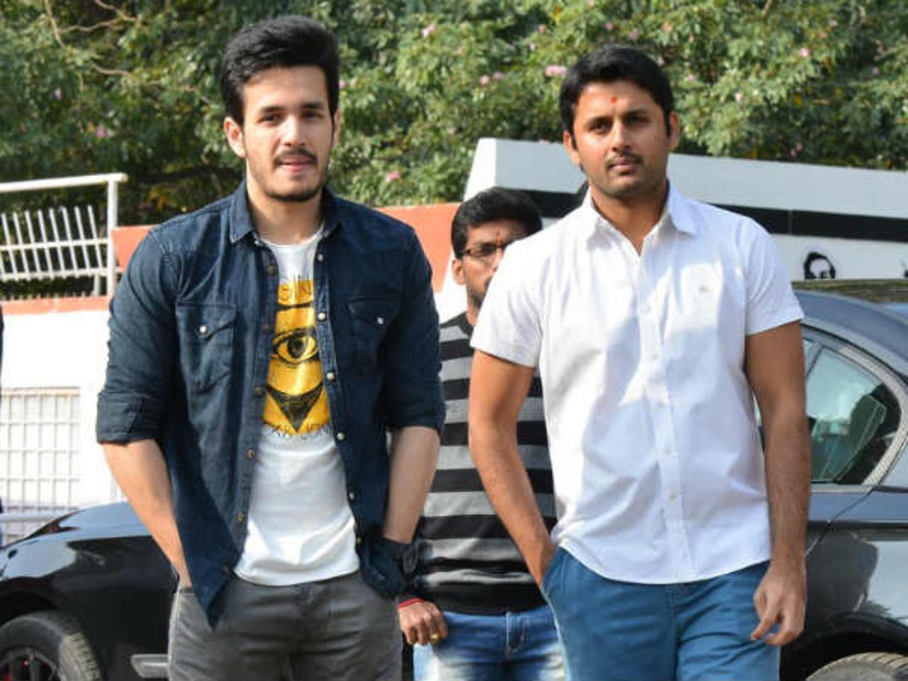 Akhil Akkineni and Nithiin