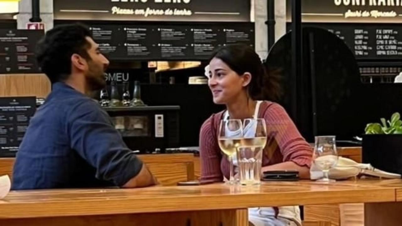 Ananya Panday and Aditya Roy Kapur can't take their eyes off each other in viral romantic picture from Portugal