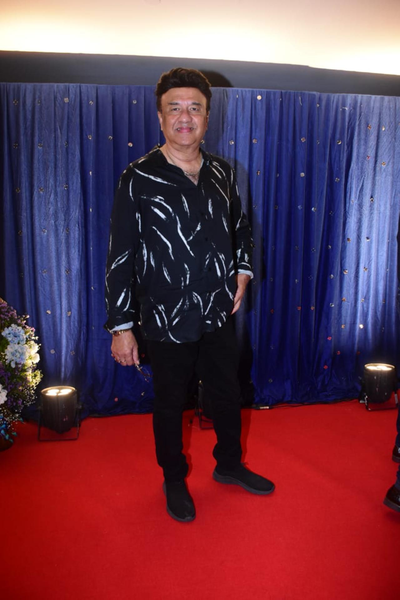 Anu Malik also attended Sonu Nigam's birthday bash - the two were also judges together in previous seasons of Indian Idol