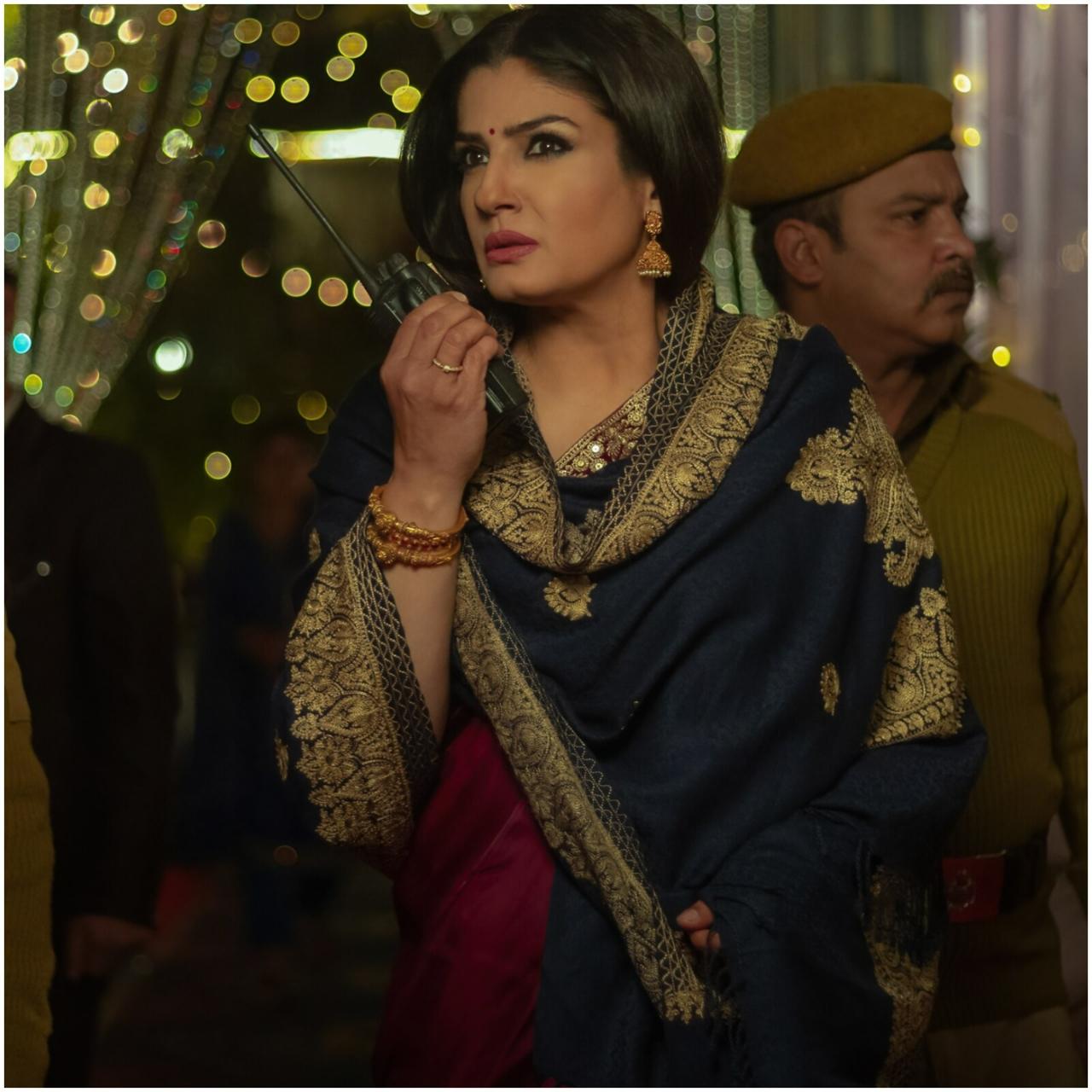 In this intense and action-oriented role, Raveena plays a dangerous balancing act between her familial and professional duties – and keeps audiences on the edge!