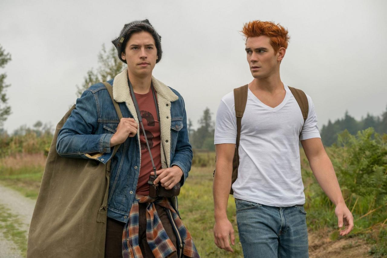 Archie and Jughead from Riverdale
These two couldn't be more different to each other – Jughead the classic angsty bad boy and Archie the popular athlete – but something drew them together when they were young, and they’ve remained close ever since. There have been plenty of ups and downs between two, but they never stray apart for too long