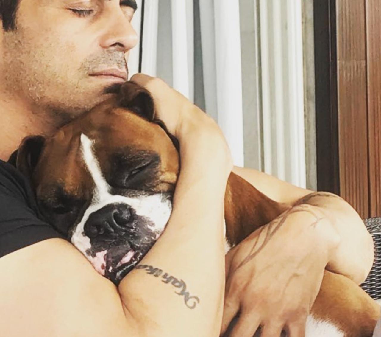 Upon the passing of his dog in 2018, Arjun Rampal took to Instagram to announce the passing of his beloved pet dog, Gangsta. The actor posted a heartfelt picture of himself with his cherished 'best friend' in memory of their special bond.