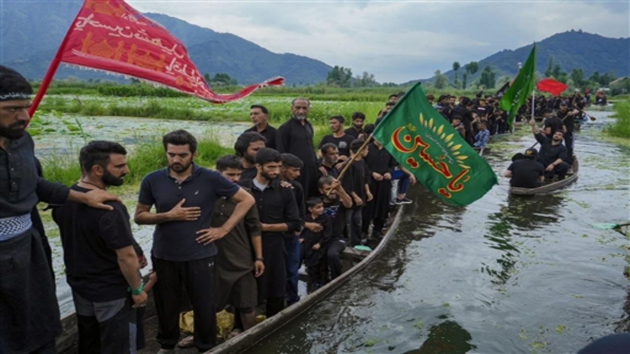 This is the first time in the last 35 years that a head of the state here has joined the Muharram procession, officials said.