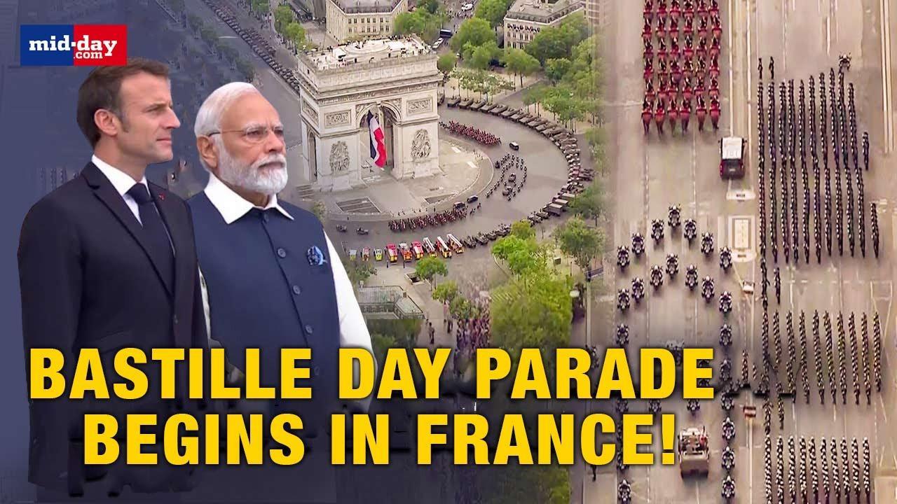 PM Modi France Visit 2023: Bastille Day Parade begins in presence of PM Modi