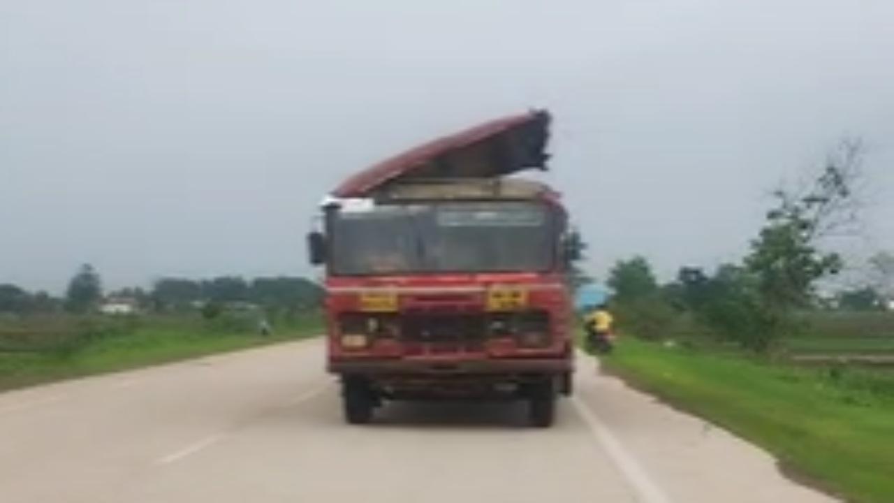 Mumbai: Shocking video of MSRTC bus with broken roof raises safety concerns