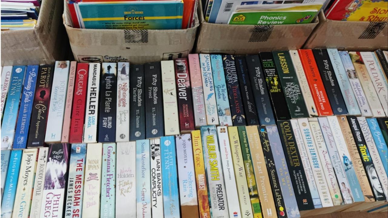 Books available at this book fair are procured from the UK, the US and Australia. While all English novels and children’s books can be found here, Gupta says, “We don’t procure more of Indian authored books. Only a few are procured locally and on special requests by some customers. That is not to say that Indian-authored books are low in demand. A huge chunk of people enjoys reading books by Indian authors.