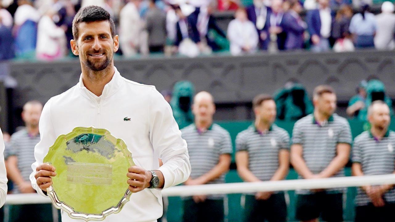 Runner-up Novak Djokovic