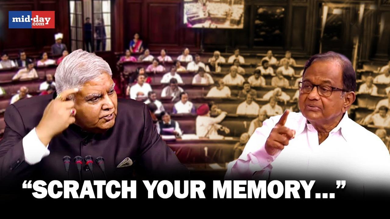 VP Dhankar asks Congress MP Chidambaram to 'scratch his memory'