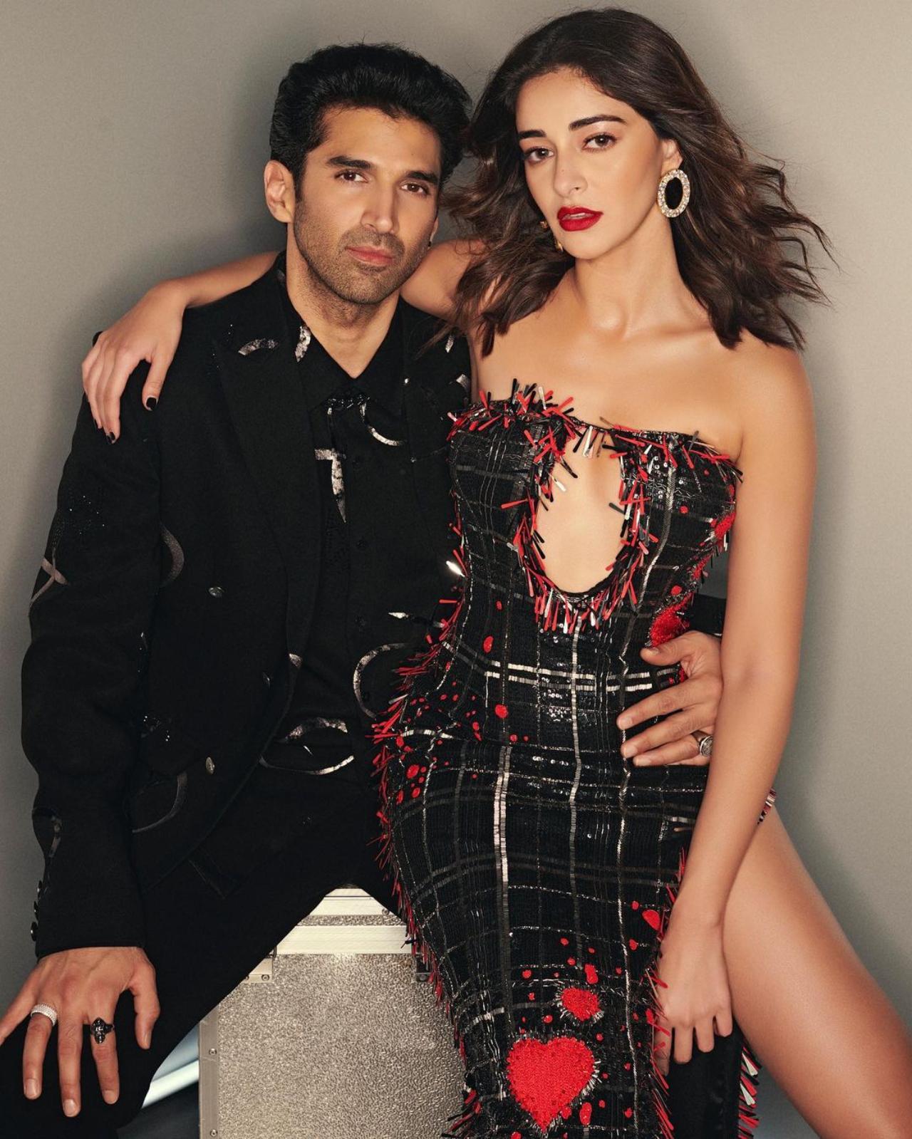 Aditya and Ananya first sparked rumours when they posed together at Kriti Sanon's Diwali party. Prior to that, there were rumours that the two were seen getting cosy at Karan Johar's 50th birthday