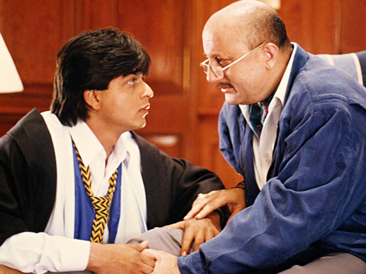 Dilwale Dulhania Le Jaayenge (1995)
Anupam Kher and Shah Rukh Khan are friend-like father-son duo. From not dismissing him for failing class to helping him pursue the woman of his dreams, Kher's character is his father and friend