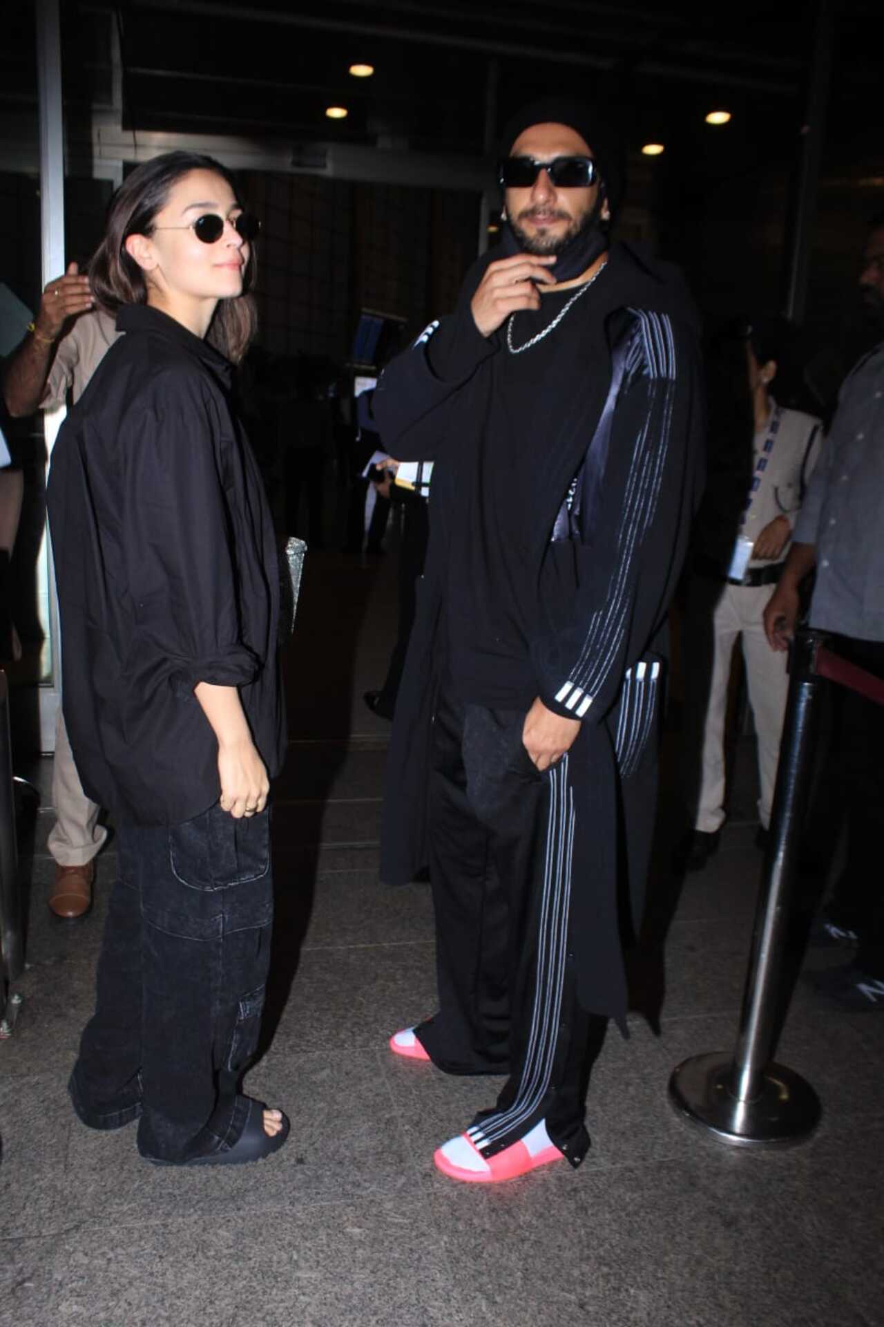 Deepika Padukone Spotted At Airport, Ranveer Singh Twins With Alia