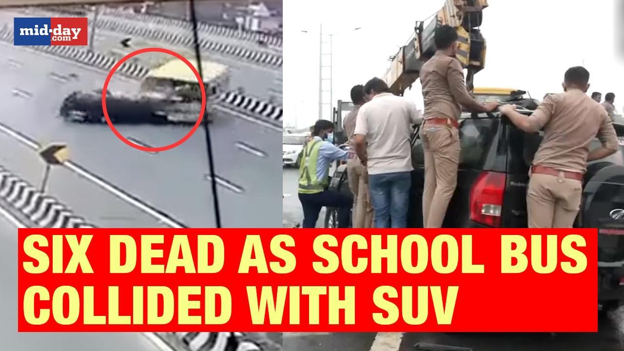 Delhi-Meerut Expressway accident: Six dead as school bus collides with an SUV