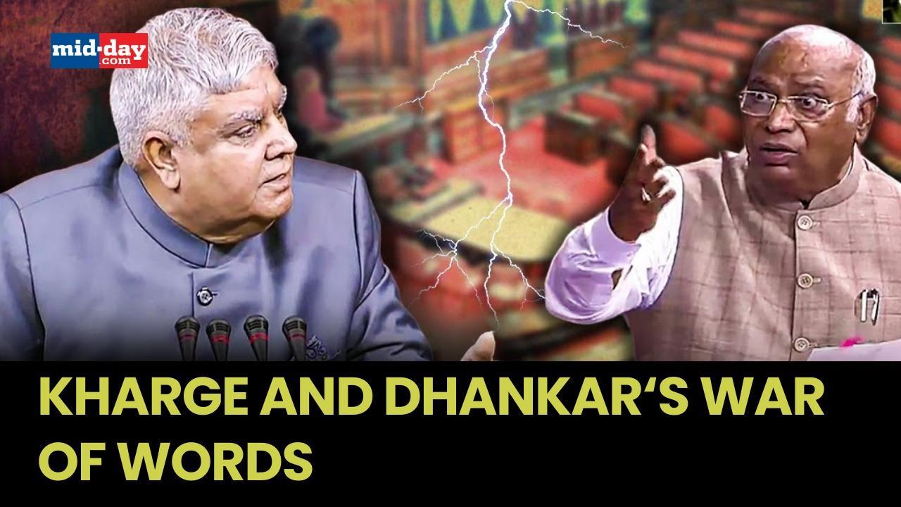Manipur Violence: VP Jagdeep Dhankhar and LoP Kharge's heated argument 