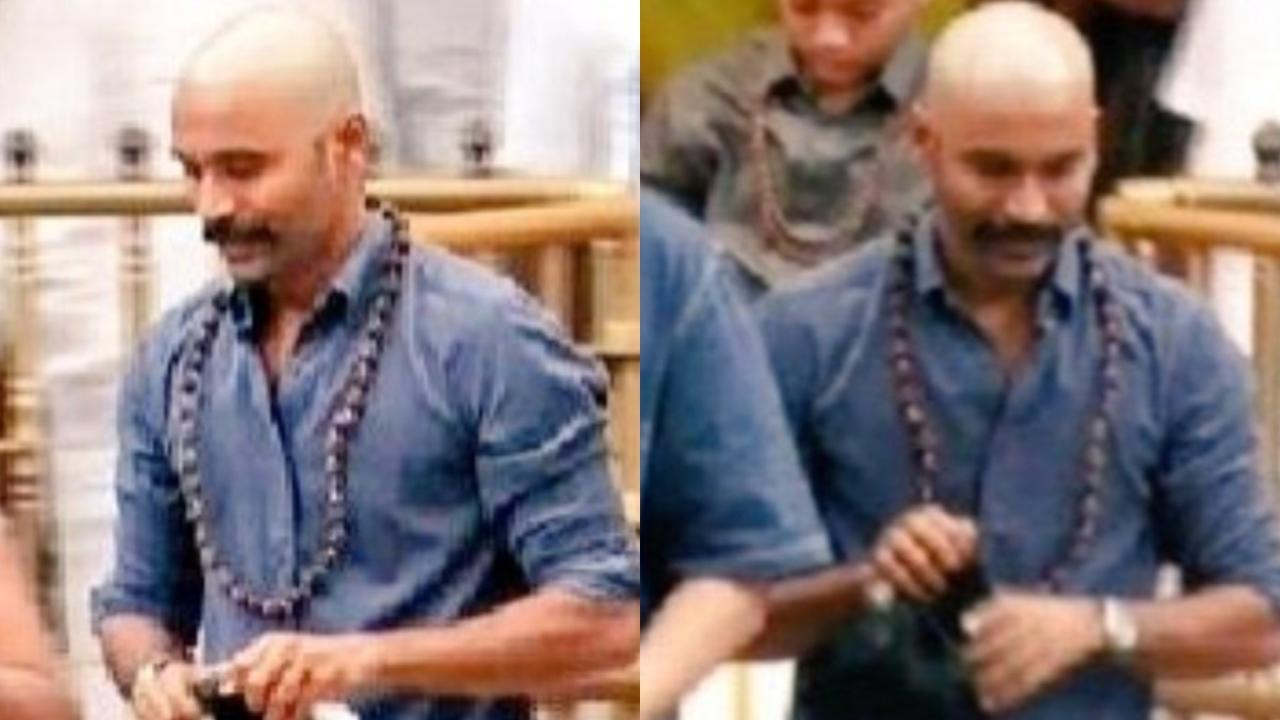 Dhanush shaves head, beard after visit to Tirupati Balaji Temple