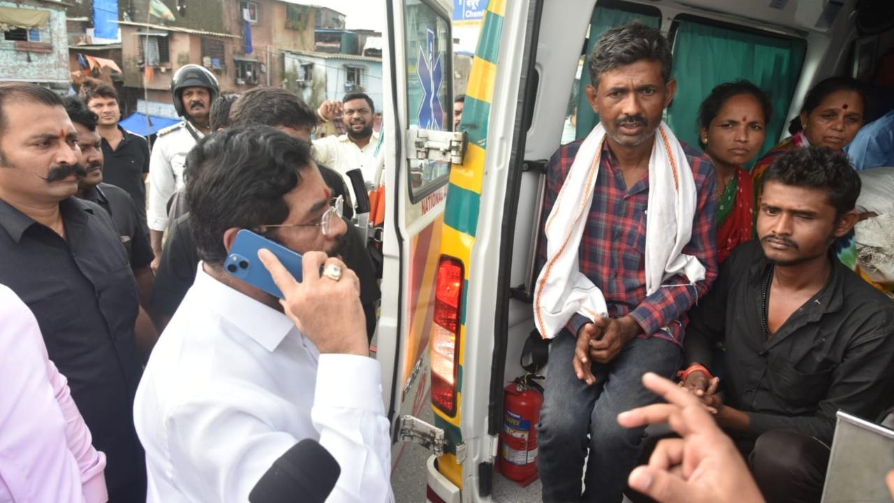 CM Shinde also provided the ambulance in his motorcade to ferry the ailing man to Thane Civil Hospital, the release added