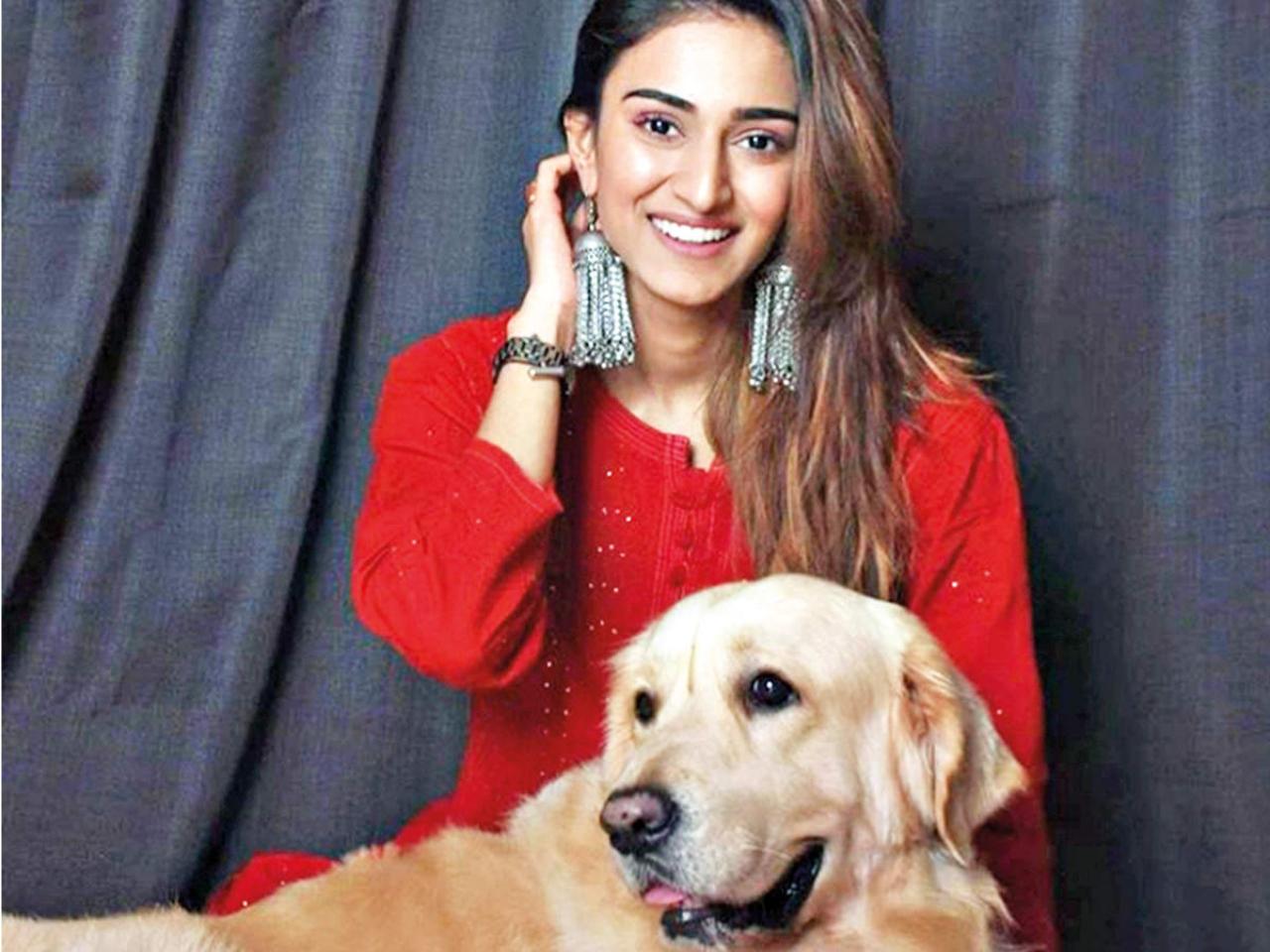 Erica Fernandes 
Erica cherishes the presence of her adorable dog, Champ, who has become her ultimate stress buster and closest companion. Aren't our furry friends always our closest confidantes?