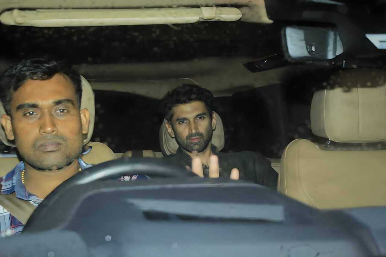 Aditya Roy Kapur came to attend the special screening of 'Rocky Aur Rani Kii Prem Kahaani'