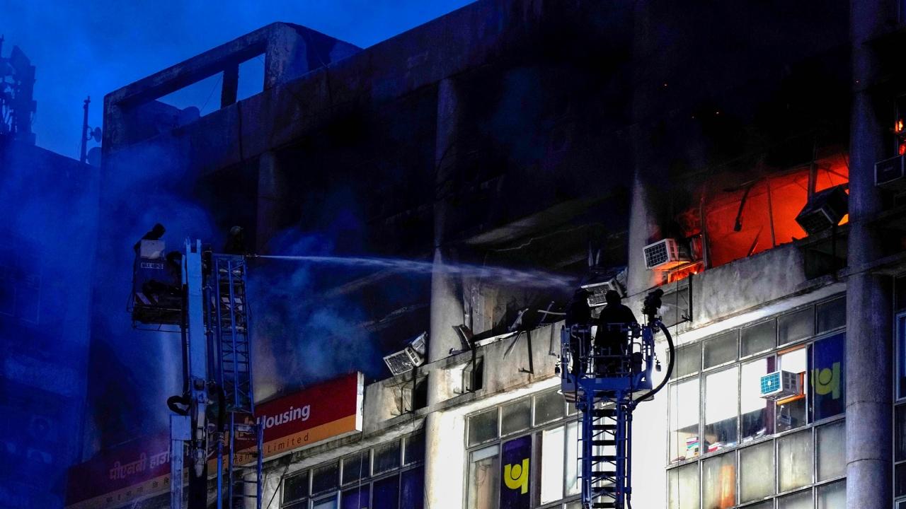 The fire officials said the blaze was brought under control at 8.35 pm and a cooling process was underway