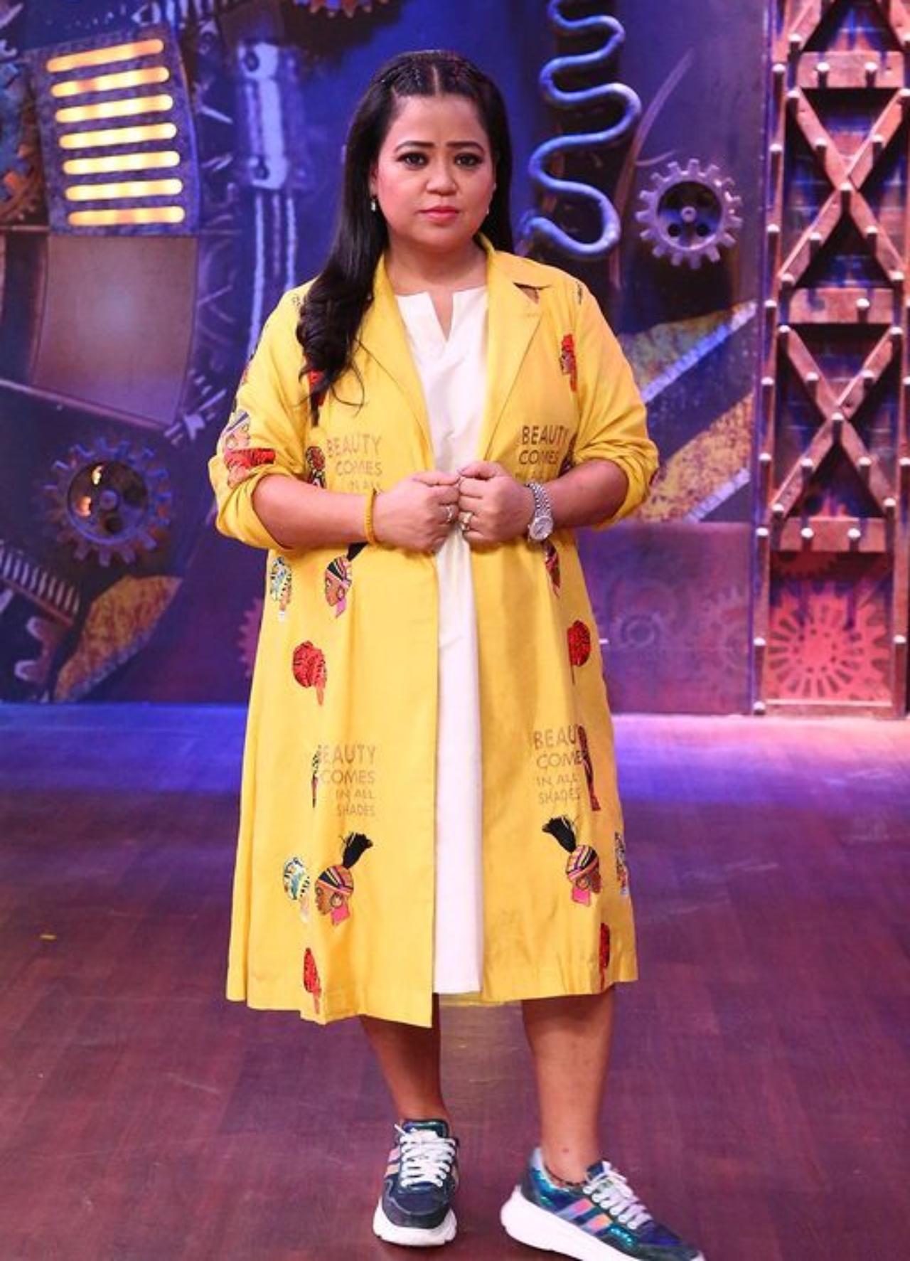 Bharti Singh does some layering right with comfy shoes