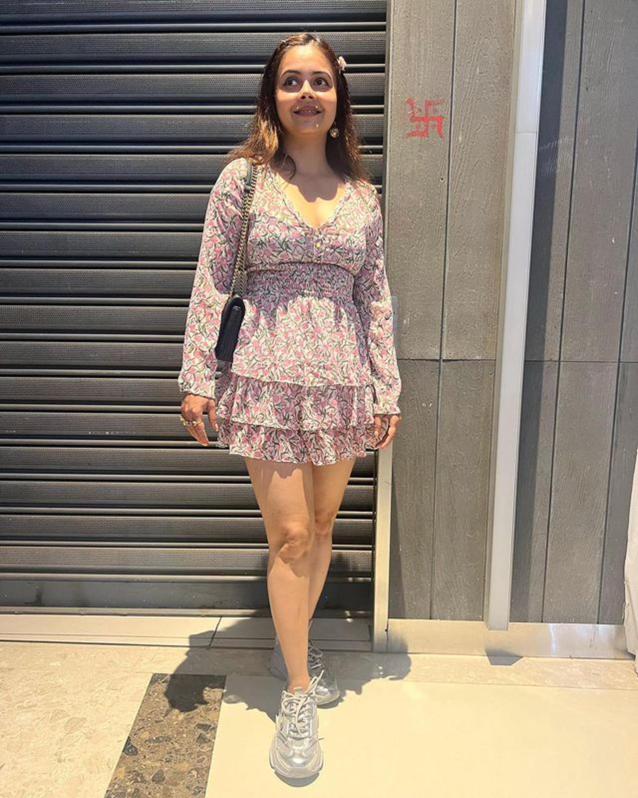 Devoleena Bhattacharjee's neutral-coloured short dress is another easy pick