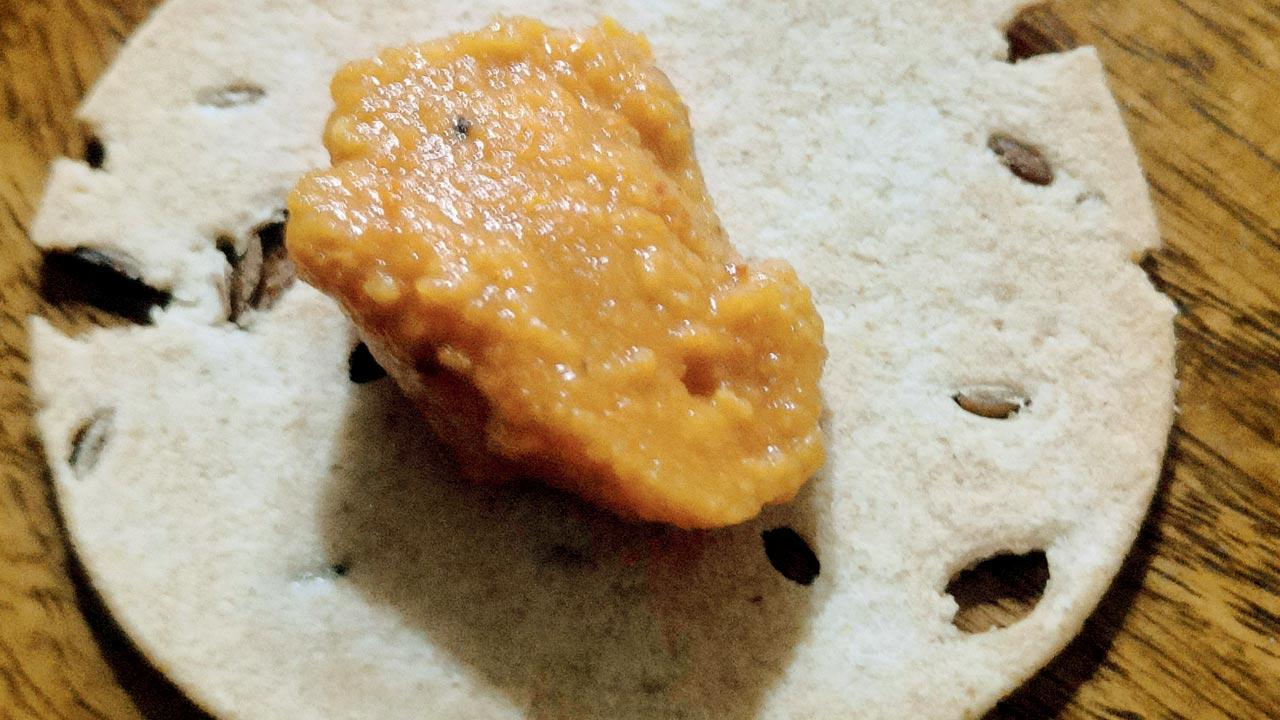 Tomato chutney with khakra