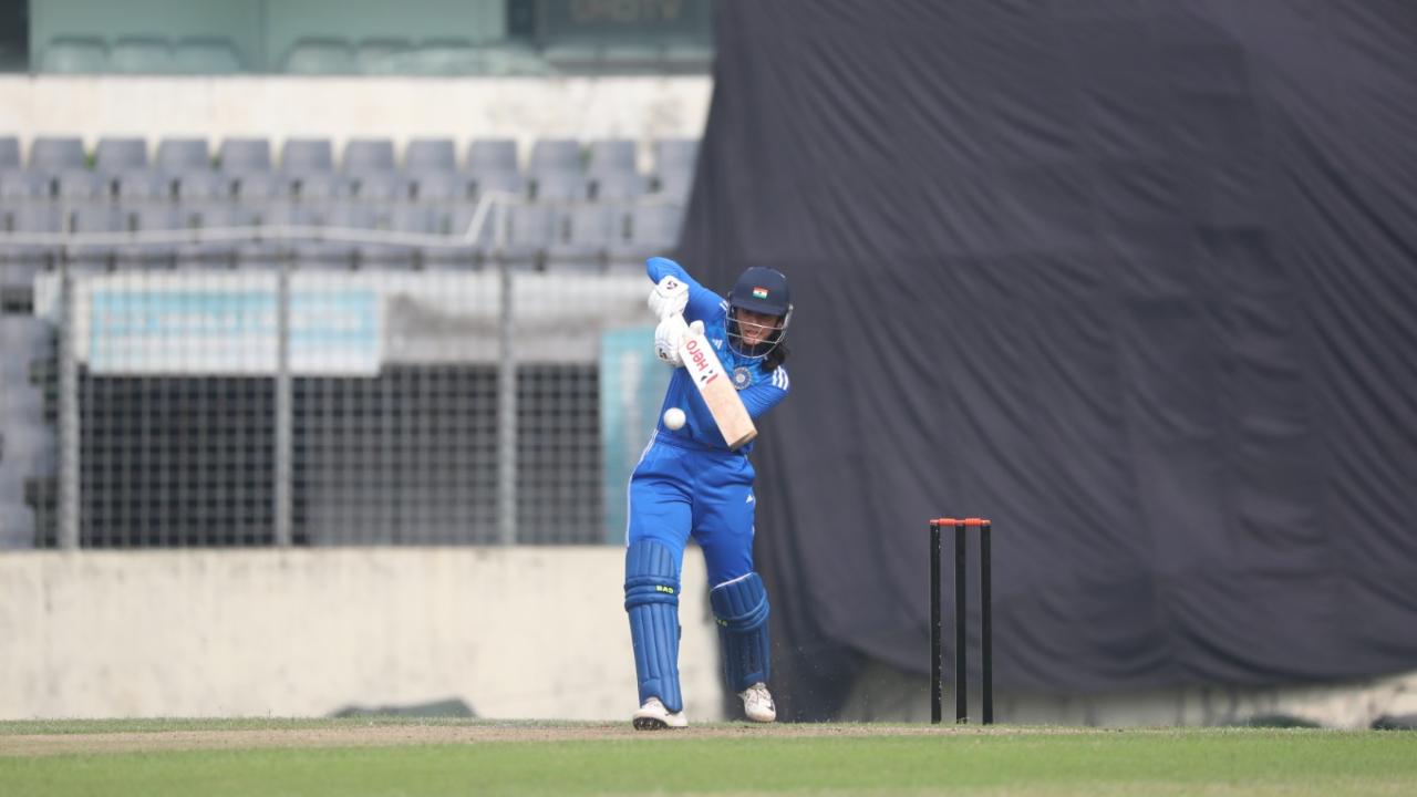 India coasted to an easy seven-wicket victory in the opening match on Sunday with skipper Harmanpreet Kaur blazing her way to an unbeaten 35-ball 54 and Smriti Mandhana looking equally dangerous during her short but significant knock of 38