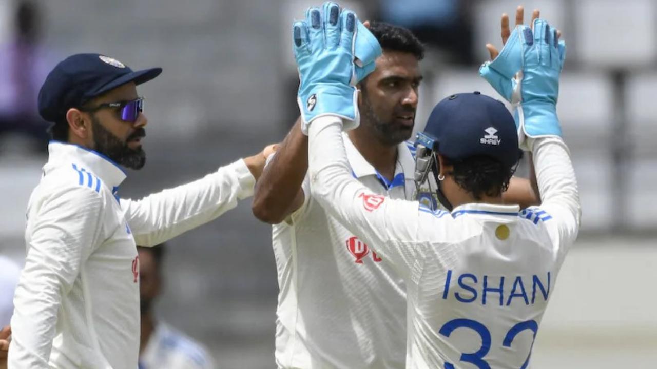 Ishan Kishan also got into the act with an unbeaten 52 off 34 balls in his second Test and shared an unconquered 79-run stand with Shubman Gill (29 off 37). Coming ahead of Virat Kohli at number four considering the stage of the game, Kishan made the opportunity count with a power packed effort comprising four boundaries and a couple of sixes.