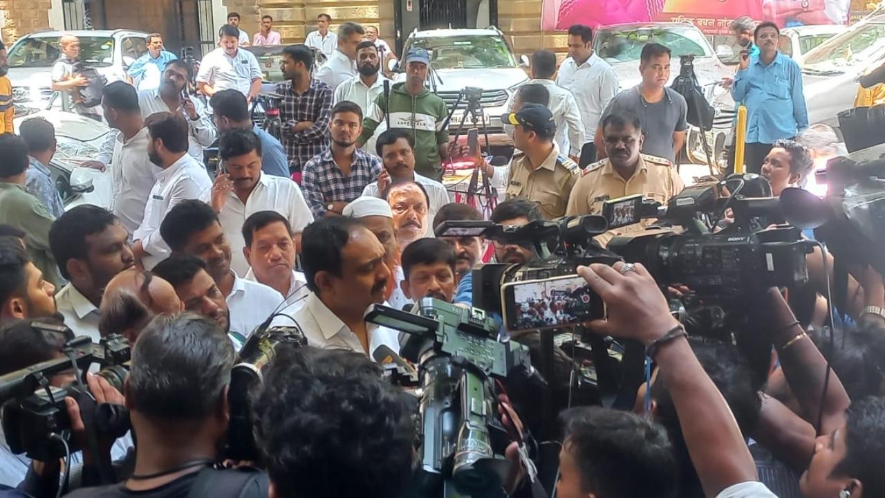 Jitendra Awhad, whom the NCP has appointed leader of opposition in the Maharashtra Assembly after Ajit Pawar joined the ruling alliance, delivered the petition at Narwekar's residence late Sunday night, as per sources