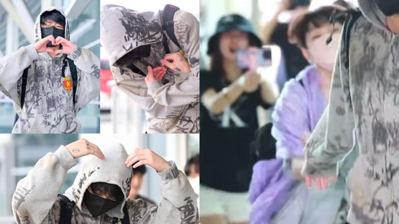 BTS NEWS ! Like an angel this is how Jungkook BTS dealt with the dangerous  crowd at Incheon Airport 