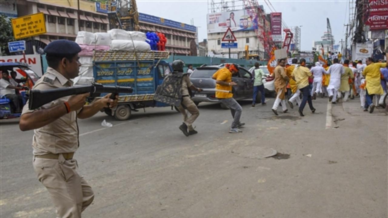 State BJP president Samrat Choudhary told reporters, before the march commenced at the historic Gandhi Maidan, that the opposition party was holding to account the government, especially Deputy Chief Minister Tejashwi Yadav, who had promised 