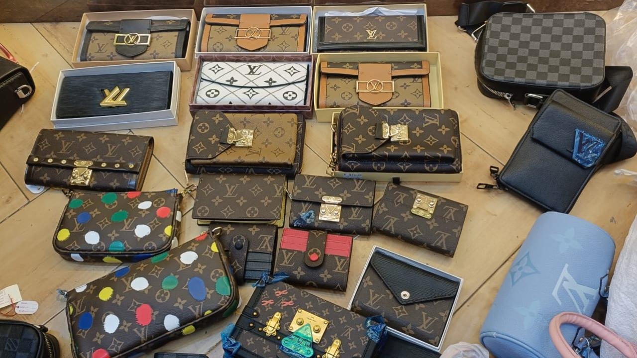 Fake products of Louis Vuitton brands seized by Mumbai Police in Lokhandwala