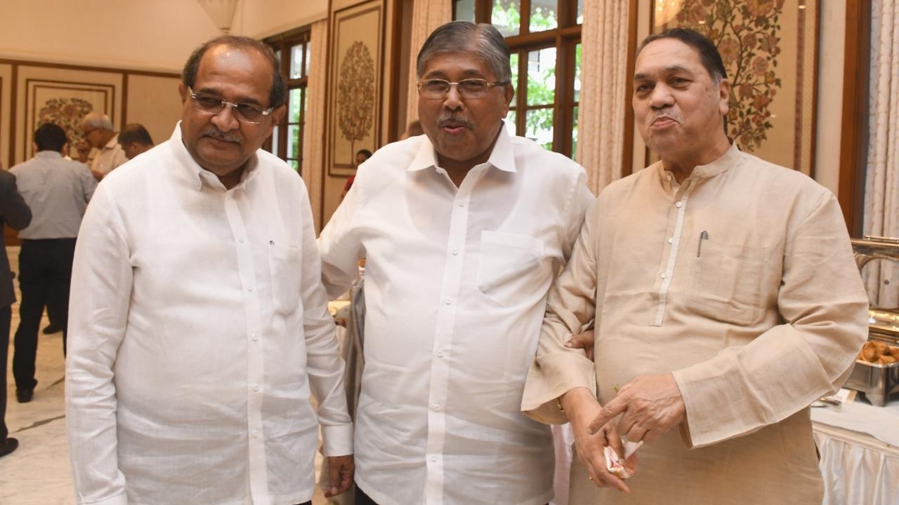 The Opposition camp including Shiv Sena (UBT), Congress, and the NCP (Sharad Pawar group) on Sunday decided to boycott the tea party that was hosted by the Maharashtra government on the eve of the state legislature's monsoon session, starting Monday
In Pics: Ministers Chandrkant Patil, Vikhe Patil, and Dilip Walse-Patil, attended the tea party at Sahyadri guest house  in Mumbai
 
