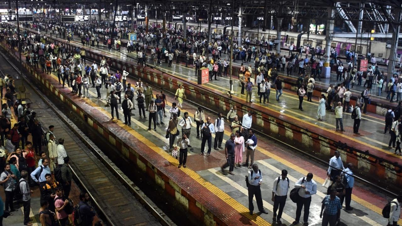 IN PHOTOS: Local trains affected in Mumbai due to heavy rains