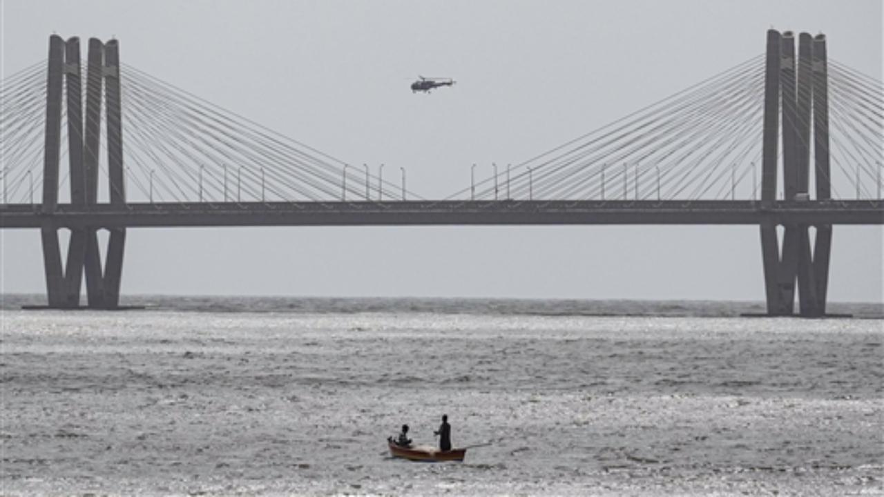 The search going on with the help of an Indian Navy diving team
 
