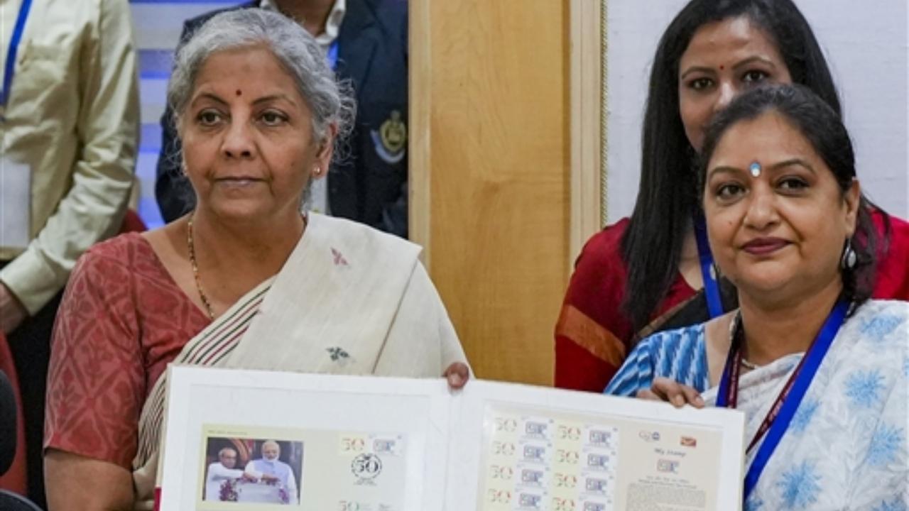 Sitharaman also released a Special Cover and customised 'myStamp', which was presented to her by the Chief Post Master General, Delhi Circle India Post Office, the finance ministry tweeted
 