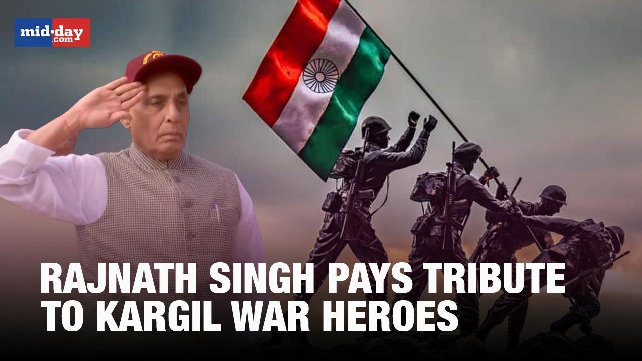 Kargil Vijay Diwas: Rajnath Singh, CDS pay tribute to Kargil war heroes