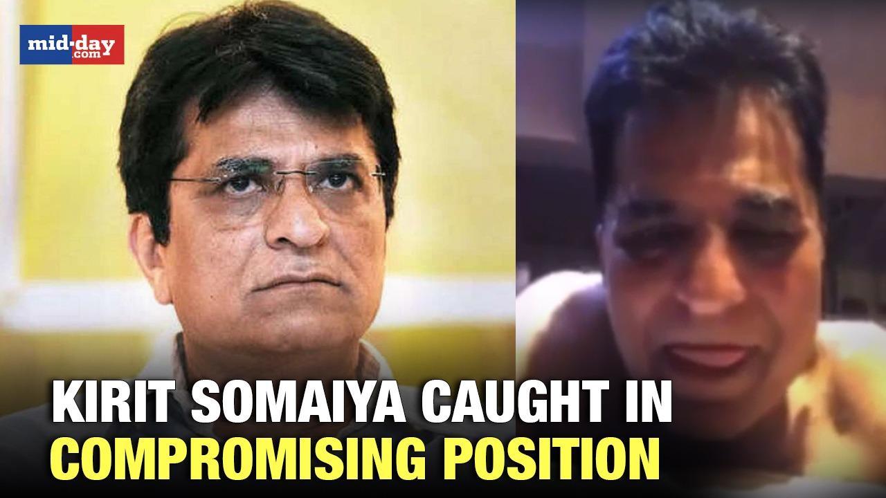 Viral video shows Kirit Somaiya in a comprising position, leader demands probe