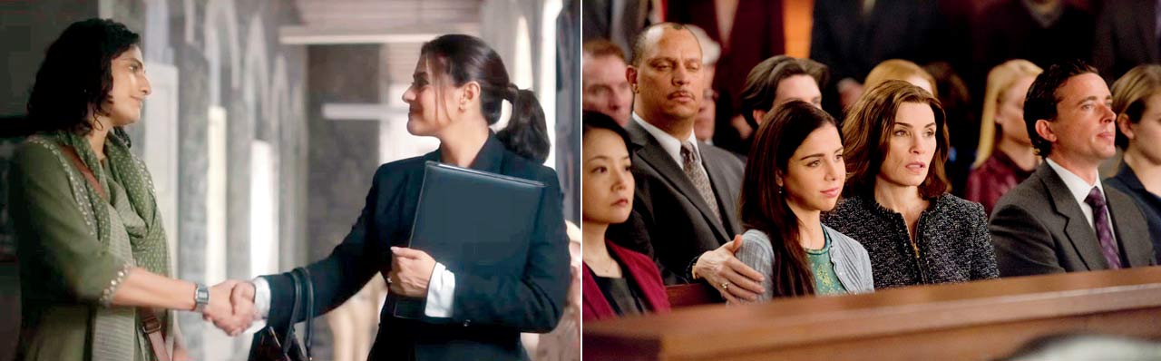 (From left) Kajol-led The Trial is an adaptation of Julianna Margulies’s The Good Wife
