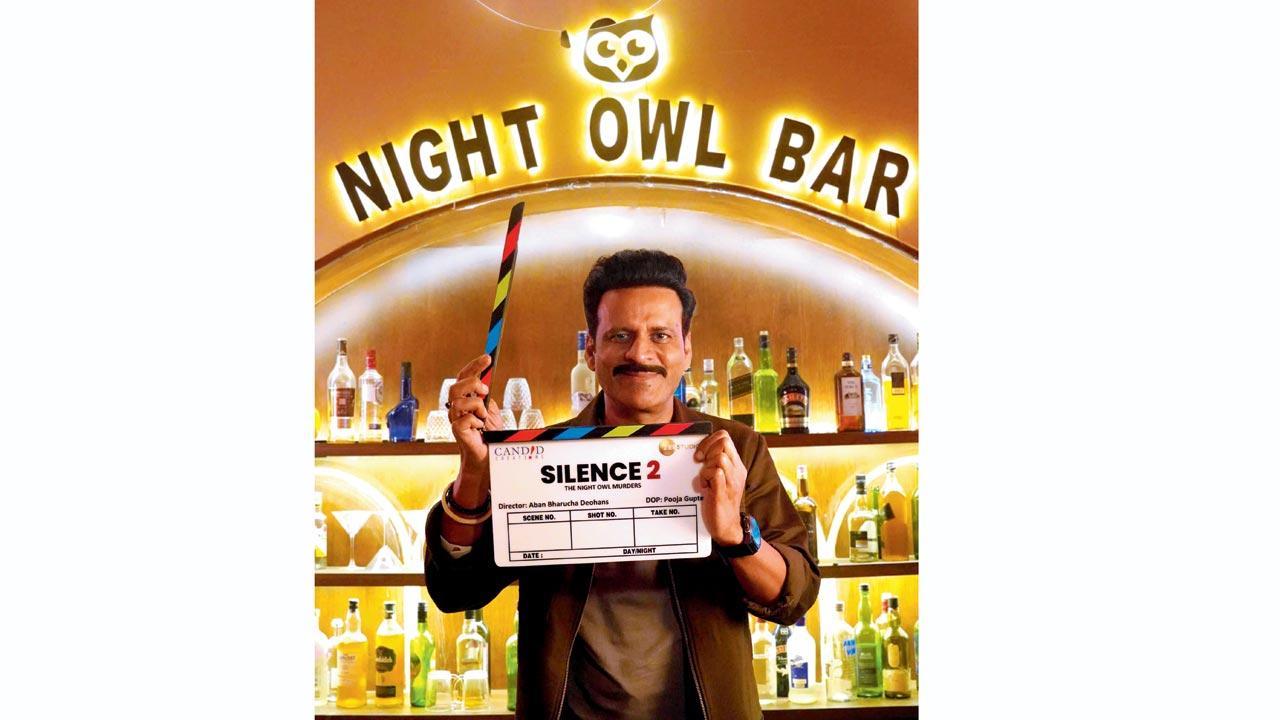 Manoj Bajpayee kicks off the shoot of Silence 2 in south Mumbai
