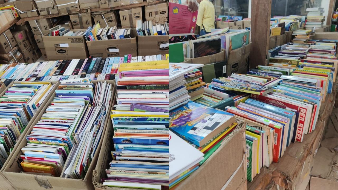 You can buy one kilogram of books at Rs 100 for small-format fiction books like that of Dan Brown. The price rises to Rs 300 per kilogram for popular fiction novels like Tom King, Jeffery Archer and Agatha Christie due to their heavy weight and the higher price at which they are procured. The book fair also sells children’s books at Rs 300 per kilogram. In one kilogram, you can buy around 8-10 A4-sized books (depending on the size). Books for babies that are hard bound are sold at Rs 400 per kilogram.