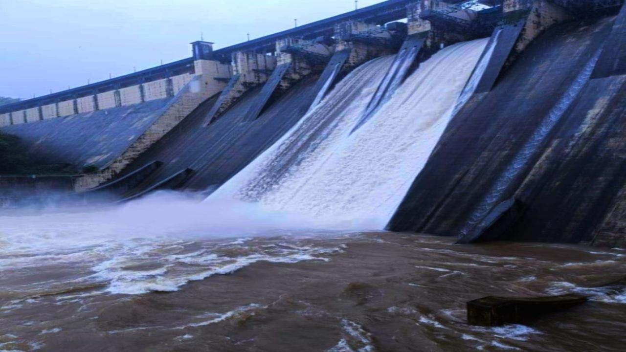 Modak Sagar lake, one of the seven reservoirs that supply potable water to Mumbai and its suburbs, has started overflowing following incessant rains in the catchment area
