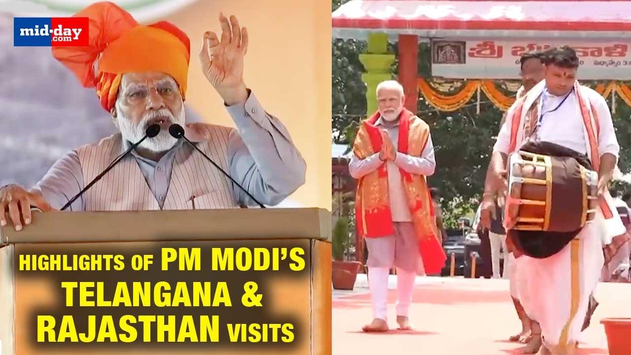 A peek into PM Modi’s visit to Telangana and Rajasthan