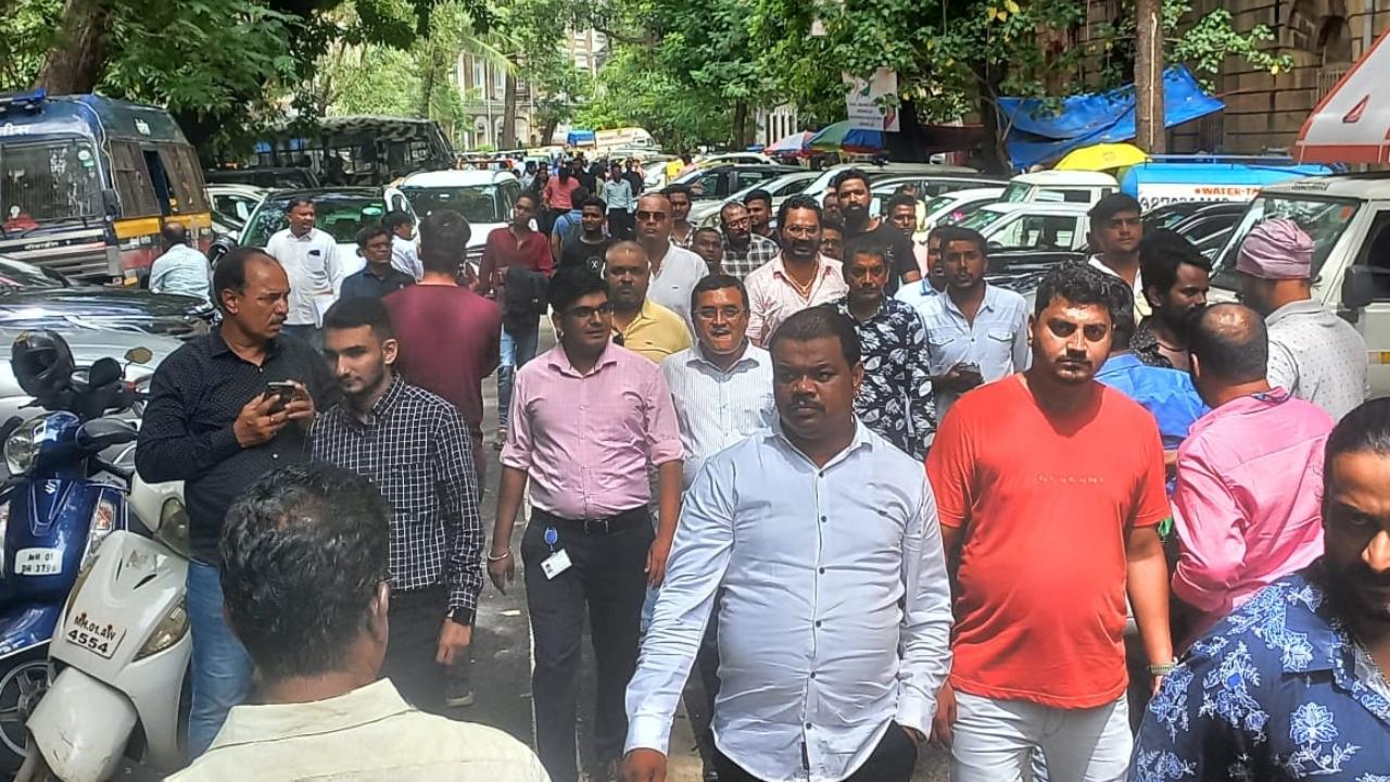 Ajit Pawar and state minister Chhagan Bhujbal on Monday went to meet Deputy CM Devendra Fadnavis to discuss allocation of portfolios in the cabinet, sources said
