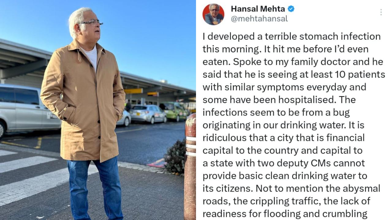 Filmmaker Hansal Mehta took to twitter to express his personal  discontentment with the state of affairs in Mumbai. Read More