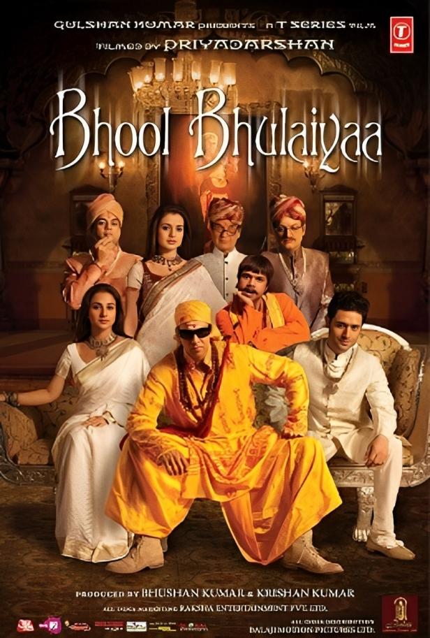 Bhool Bhulaiyaa is a thrilling yet sidesplitting horror-comedy that will keep you on the edge of your seat. Starring Akshay Kumar and Vidya Balan, Bhool Bhulaiyaa revolves around a haunted ancestral palace and the psychological mysteries that unfold within its walls.