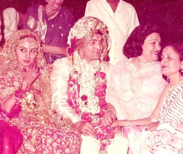 Neetu Kapoor took to her Instagram and shared a throwback picture of her wedding with the late actor Rishi Kapoor