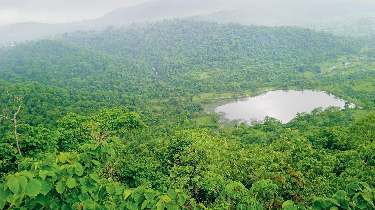 The view from Karambeli Thakurwadi, which does not have any road connectivity